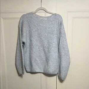 LOFT Soft Gray Crew Neck Sweater